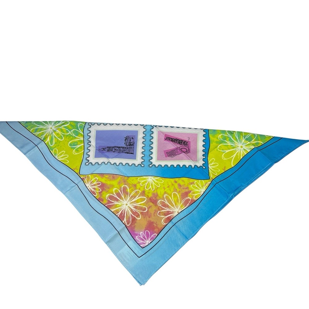 Girl Scouts Little Brownie‎ Bakers Cookie Incentive Floral Stamps Bandana Scarf
